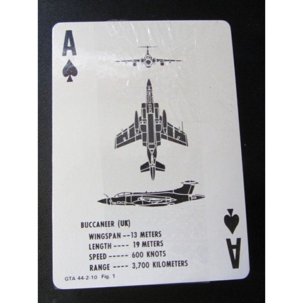 1979 Aircraft Recognition Playing Cards SEALED Training Aid Army Department - Picture 2 of 3